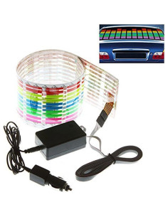 Pegatina LED de Coche WONFAST 90x25cm Activada por Sonido 2