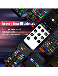 Luz Ojos Demonio LED AMKI 9.14x38.1 cm Multicolor 2