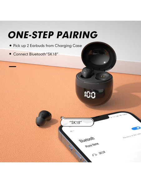 Auriculares Inalámbricos Bluetooth SK18 Mini Impermeables