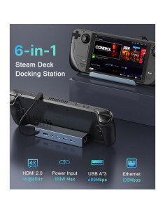 Dock Estación Acoplamiento 6-en-1 VIENON para Steam Deck 2