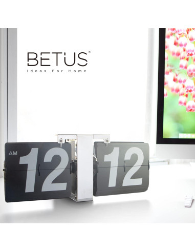 Reloj de Mesa Retro Betus - Pantalla Mecánica-Digital 36 cm