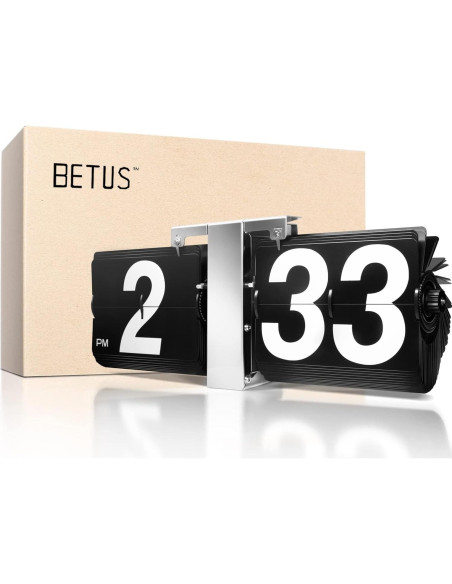 Reloj de Mesa Retro Betus - Pantalla Mecánica-Digital 36 cm