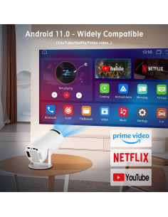 Mini proyector portátil Chicdaze HY300 PRO 1080P WiFi Bluetooth 2