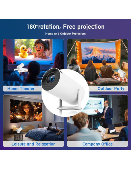 Mini proyector portátil Chicdaze HY300 PRO 1080P WiFi Bluetooth