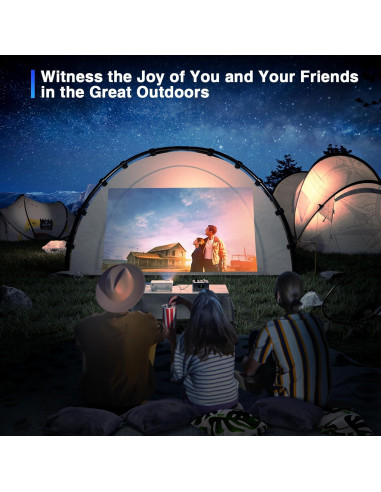 Proyector Mini Full HD 1080P AuKing 2024 Wifi y Bluetooth