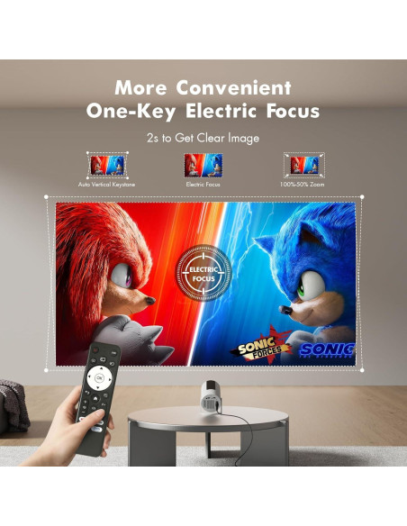 Mini Proyector Portátil Tecaki X5 1080P 4K WiFi Bluetooth