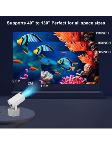 Proyector Mini BlomStorm HY300Pro 4K Android 11 10W WiFi