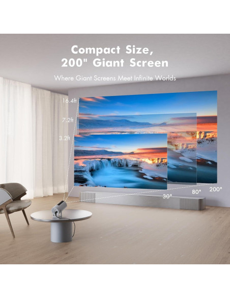 Mini Proyector Portátil Tecaki X5 1080P 4K WiFi Bluetooth