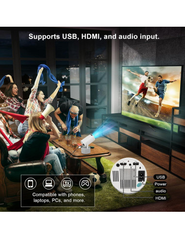 Proyector Mini BlomStorm HY300Pro 4K Android 11 10W WiFi