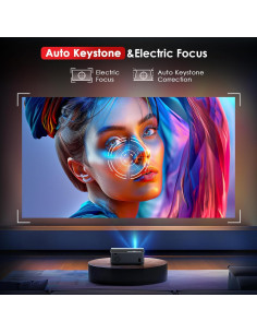 Proyector JOWLURK 4K Wifi Bluetooth 22000 Lúmenes 1080p 2