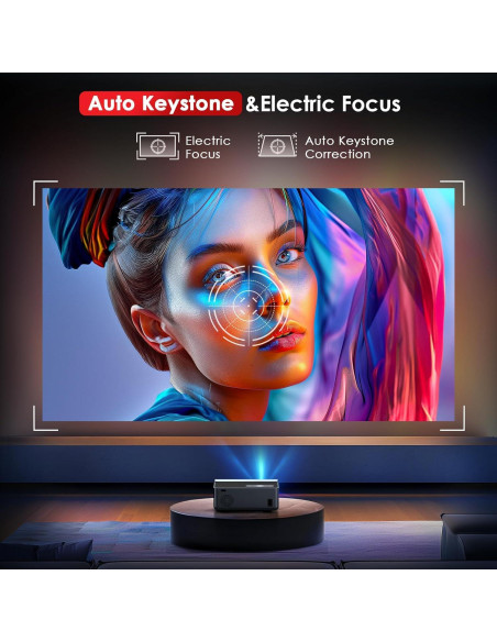 Proyector JOWLURK 4K Wifi Bluetooth 22000 Lúmenes 1080p