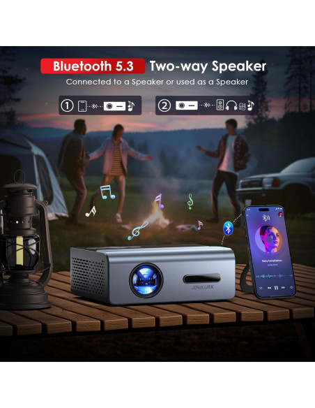 Proyector JOWLURK 4K Wifi Bluetooth 22000 Lúmenes 1080p