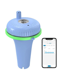 Termómetro de piscina Bluetooth Inkbird Flotante LCD 70m