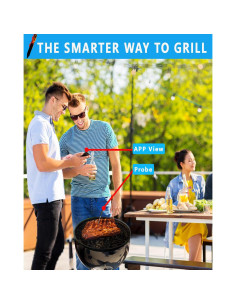 Termómetro de Carne Inalámbrico Bluetooth Esptia 30m 2