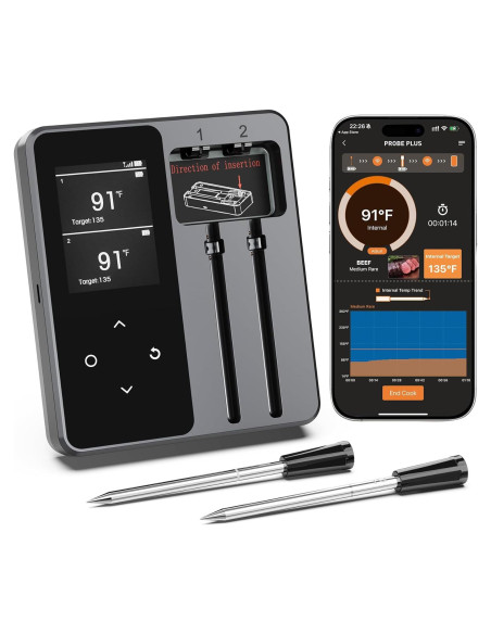 Termómetro de Carne Inalámbrico Bluetooth Finemold FM2205