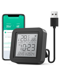 Termómetro Higrómetro Inteligente GHome WiFi Control IR