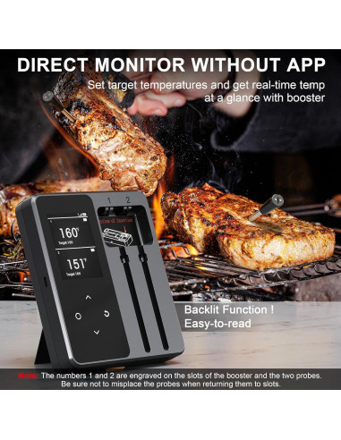 Termómetro de Carne Inalámbrico Bluetooth Finemold FM2205