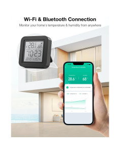 Termómetro Higrómetro Inteligente GHome WiFi Control IR 2