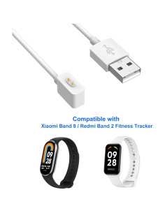 Cable de Carga Lettou para Xiaomi Mi Band 9/8 y Redmi Watch 3/4/5 2
