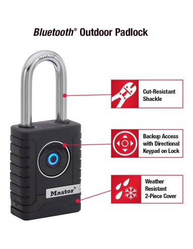 Candado Inteligente Bluetooth Master Lock 4401LHEC Negro
