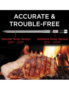 Termómetro de Carne Inalámbrico Euflora Bluetooth 243m 2