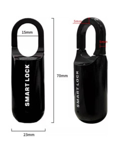 Candado Biométrico Suoai-M01-1 Negro para Taquillas y Maletas 2