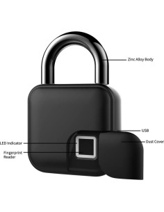 Candado biométrico LIZHOUMIL huella dactilar Bluetooth IP55 2
