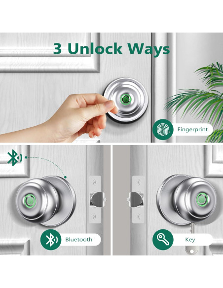 Cerradura Biométrica GeekTale K11 con Huella Dactilar y App