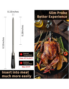 Termómetro de Carne Inalámbrico Btclink BBQ-03 Bluetooth 2