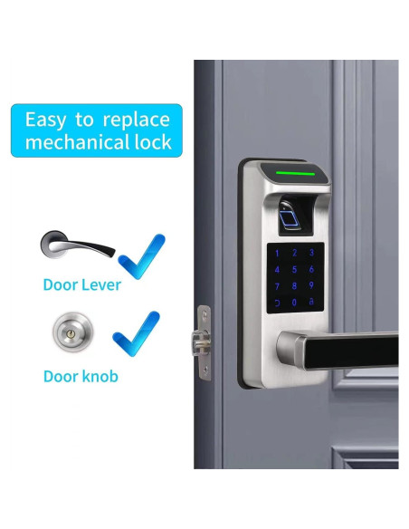 Cerradura Inteligente Harfo con Huella Dactilar y APP Cerradura Inteligente Harfo con Huella Dactilar y APP