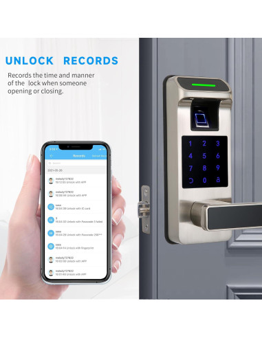 Cerradura Inteligente Harfo con Huella Dactilar y APP