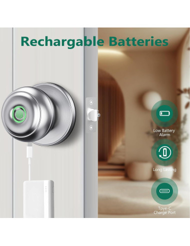 Cerradura Biométrica GeekTale K11 con Huella Dactilar y App