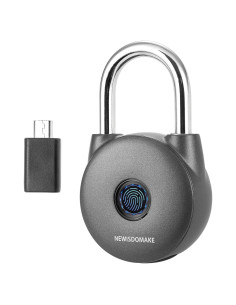 Candado Biométrico Newisdomake NM-8904GN Gris 0.26 kg