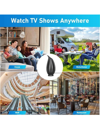 Antena de TV Digital AUTERCO M24-4 Amplificador 1600 km