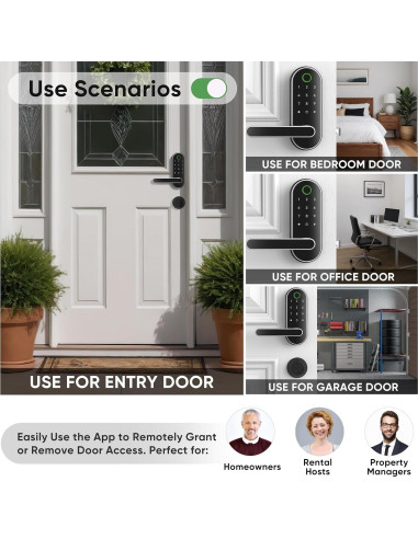 Cerradura Digital Inteligente Dermum S1 Biométrica Plata