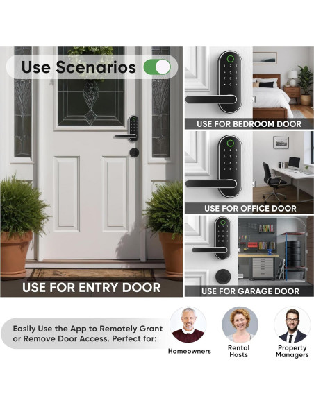 Cerradura Digital Inteligente Dermum S1 Biométrica Plata