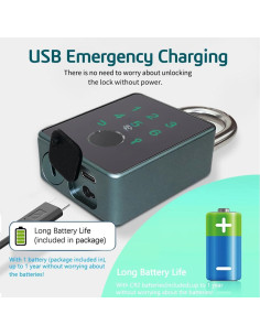 Candado Inteligente UCB con Huella Digital y Bluetooth 2