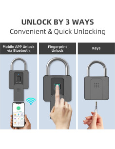 Candado Inteligente Eseesmart Huella Digital 10.16cm IP65 2