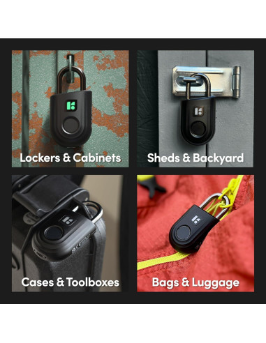 Candado Biométrico Igloohome Lite Rojo Resistente al Agua