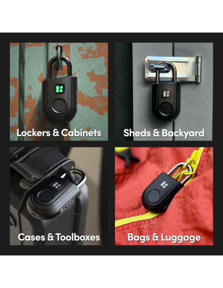 Candado Biométrico Igloohome Lite Rojo Resistente al Agua