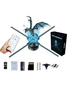 Ventilador Holográfico 3D Missyou 100 cm con Control Remoto 2