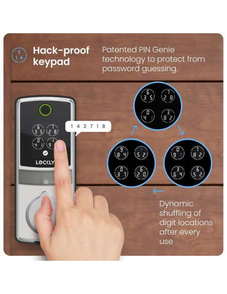 Cerradura Inteligente Lockly Secure Pro Wi-Fi Huella Dactilar