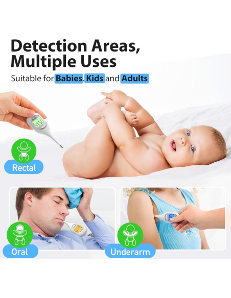 Termómetro Basal Boncare 9 Segundos Oral y Rectal Blanco