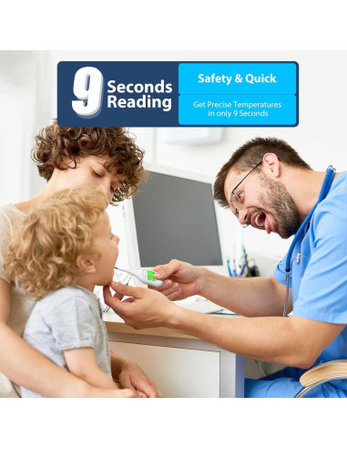 Termómetro Basal Boncare 9 Segundos Oral y Rectal Blanco