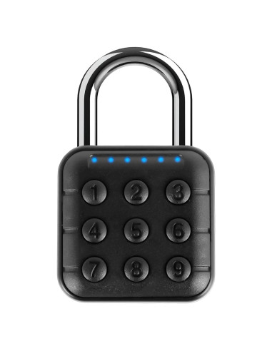 Candado de Combinación HJJWNDDNG 6 Dígitos Aluminio Negro