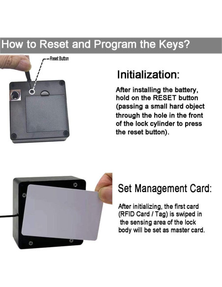Cerradura RFID Electrónica WOOCH para Armarios de Madera Cerradura RFID Electrónica WOOCH para Armarios de Madera
