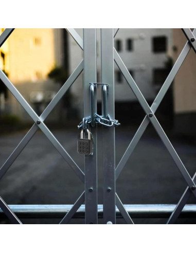 Candado de Combinación HJJWNDDNG 6 Dígitos Aluminio Negro