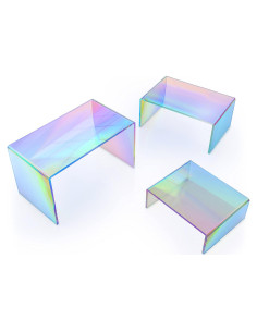 Soportes de Exhibición Acrílicos Iridiscentes X-FLOAT (Juego de 6)