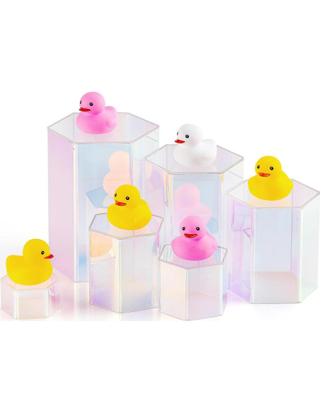 Soportes de Exhibición Acrílicos Jetec 12 Pcs Hexagonales