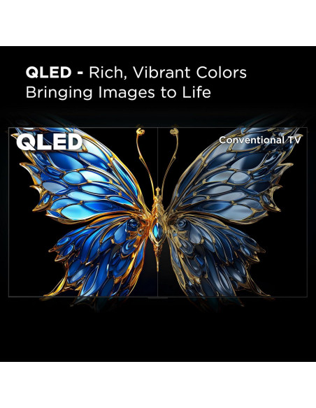 TCL Televisor QLED 4K 165 cm Fire TV Dolby Atmos 65Q651F